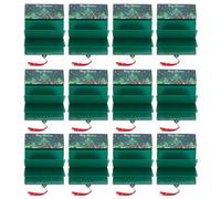 VILLFUL 12 Pezzi Portadenaro Natalizi con Scomparti Organizer Contanti Festa Natale Busta Regalo Compatta e Facile Assemblare per Biglietti e Denaro per Feste e Regali