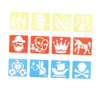 VILLFUL 12 Pezzi Stencil per Riutilizzabili con Diverse Forme Colorate per Stimolare La Creatività e Apprendimento
