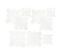 VILLFUL 15 Pezzi Tela di Plastica a Rete a Forma di Petalo per DIY e Artigianato, Materiale Plastico Versatile e Resistente per Progetti di Ricamo e Uncinetto