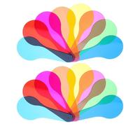 VILLFUL 16 Pezzi Di Filtro Colorato Risorsa Educativa Sui Colori Attrezzatura Per La Scoperta Scientifica Lente Di Miscelazione Traslucida Strumento Di Apprendimento Dei Colori