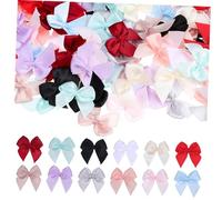 VILLFUL 180 Pezzi Mini Fiocchi per Decorazioni Fiocchi Colorati per Cucito e Progetti Fai da Te per Accessori e Confezionamento Regali