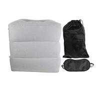 VILLFUL 1pezzi Cuscino Poggiapiedi Gonfiabile Da Per Aereo e Treno Sgabello Pieghevole in Supporto Per Gambe Comfortevole Facile Da Gonfiare Doppia Valvola