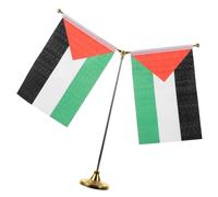 VILLFUL 1Set Bandiere Palestinesi per Tavolo con Decorazione Piccola per Ufficio e Conferenze Bandiere per Bandiera Resistentper Mostrare Tua