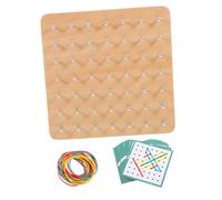 VILLFUL 1set Geoboard Legno Per Forme Geometriche Gioco Educativo Per Sviluppare Creatività e Abilità Motorie Nei Strumento Didattico Per Scuole e Famiglie