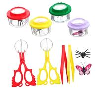 VILLFUL 1Set Osservazione Insetti con Ingrossante e Strumenti Manipolazione Kit Completo per Della Natura Adatto per Attività Educative