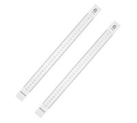 VILLFUL 2 Guide per Rulli in Argilla Guide per Lo Spessore Dell'Argilla Artigianale Righello in Acrilico Trasparente Strisce Guida per Mattarello