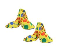 VILLFUL 2 Paia Scarpe da Clown Copriscarpe Leggeri per Adulto e Design per Halloween e Cosplay Comodi e Facili da Indossare per Feste e Spettacoli
