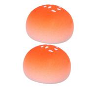 VILLFUL 2 Pezzi Beauty Makeup Sponge Puff Bun Shaped Dry Wet Use Face Sponges For Foundation Powder Non Absorbent For Sensitive Skin Easy Grip Cosmetic Blender