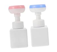 VILLFUL 2 Pezzi Bottiglie Viaggio Pet Schiumogeno per Shampoo Doccia Bottiglie Piccole Riutilizzabili Antiperdite per Liquido e Lozione Rosa e Blu