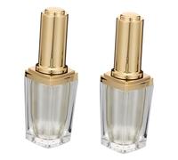 VILLFUL 2 pezzi Bottiglie Vuote in Vetro Opaco da 10ML con Pennello e Tappo Ermetico per Manicure e Miscelazione Colori 2 Pezzi Colore Casuale per Viaggio e Riutilizzo Colore Casuale