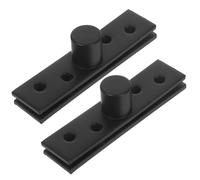 VILLFUL 2 Pezzi Cerniere Pivot Inox Invisibili Rotanti Nascoste per Porte Legno e Mobili Cerniera Centrale Scomparsa per Porte Segrete e Interni Compatti