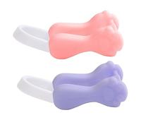VILLFUL 2 pezzi Clip Naso in Silicone per Modellare e Sollevare Ponte Nasale Dispositivo Antirussamento per Adulti e Effetto Naturale Durante Sonno Colore Rosa