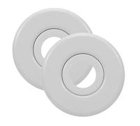 VILLFUL 2 Pezzi Copertura per Irrigatore Antincendio a Soffitto in Plastica Resistente alle Alte Temperature, Piastra di Finitura Incassata, Set da 2 Pezzi per Protezione e Manutenzione in