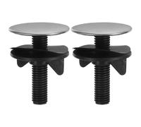 VILLFUL 2 Pezzi Copriforo per Lavabo in Metallo Tappo per Foro Rubinetto Cucina Struttura Filettata Accessori per Lavello Bagno e Cucina Facile Installazione Design Classico per