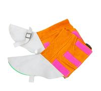 VILLFUL 2 Pezzi Copriscarpe da Lavoro in Pelle Bovina Resistente al Calore per Saldatura Coperture Protettive Ignifughe Antiscottatura Ghette Saldatura Durevoli e Resistenti Allabrasione