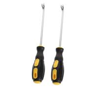 VILLFUL 2 pezzi Estrattori Tappezzeria con Manico in Gomma Antiscivolo Resistente per Rimuovere Graffette Chiodi e Puntine Tappezzeria Pratici per Installatori e