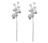 VILLFUL 2 Pezzi Hair Stick Pin Vintage Lightweight Brushed Metal Chinese Style Accessories For Women Hanfu Bridal And Daily Hairstyles