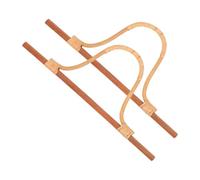 VILLFUL 2 Pezzi Manici per Borsa in Legno D-Shaped Impugnature Comode per Borse Fatte Mano Accessori Borse all Uncinetto Paglia