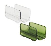 VILLFUL 2 Pezzi Organizer Bottiglie Impilabile Trasparente per Cucina e Frigorifero e Stabile per Bottiglie Termiche Design e