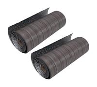 VILLFUL 2 Pezzi Pannelli Murali 3d Autoadesivi Marrone Scuro 40x300 Cm, Rivestimento per Bagno, Pannelli Staccabili e Attaccabili Texture a Griglia per Pareti e Divisori Ufficio