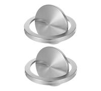 VILLFUL 2 Pezzi Pattumiera Acciaio Incasso da Banco con Oscillante per Cucina e Compatibile Apertura