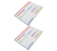 VILLFUL 2 Pezzi Planner Settimanale Budget Senza Data Organizzatore Finanziario Portatile per Gestione Spese Mensili e Tracciamento Bollette Quaderno Resistente per Monitoraggio Bilancio
