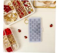 VILLFUL 2 Pezzi Scatola Cucito Slot in Plastica Trasparente con Organizer Compatto per Fili Custodia Protettiva per Accessori Macchina da Cucire