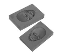 VILLFUL 2 Pezzi Stampo Teschio per Argento Oro Rame Densità Resistente Precisione Artigianale e Professionale