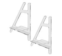 VILLFUL 2 Pezzi Supporto Acrilico Trasparente per Smartphone e Tablet Cavalletto da Tavolo Stabile e Resistente per Esposizione Elegante e Multiuso