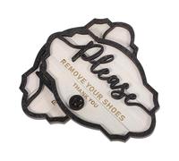 VILLFUL 2 Pezzi Togli Le Scarpe Cartello Per La Casa Togli Le Scarpe Cartello Per Porta