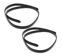 VILLFUL 2 Pezzi Tracolla di Ricambio Nera per Borse Tote Manici Sostitutivi Regolabili per DIY Borsa Spalla Facile Installazione Senza Attrezzi Adatta per Quotidiano e Shopping