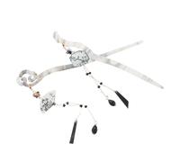 VILLFUL 2 Pezzi Vintage Hair Bun Sticks Traditional Chinese Style Lightweight Watercolor Ink Painting Hairpins For Womens Updos Elegant Accessory For Weddings Parties And Cultural Events