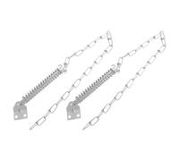 VILLFUL 2 Set Catena di Sicurezza per Porte Antifurto Catena Interbloccata Resistente per Porta Principale Porta Zanzariera e Antivento Protezione Rinforzata Antieffrazione per Casa e