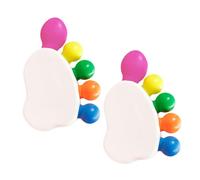 VILLFUL 2 Set Evidenziatori Colorati Piede e Colori Trasparenti Punta Larga per Studenti e Ufficio Marker Creativi per Evidenziare Testi Importanti