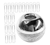 VILLFUL 2 Set Graffette Metalliche con Scatola Argento Creative e Piccole per Organizzazione Documenti e Segnalibri Originali