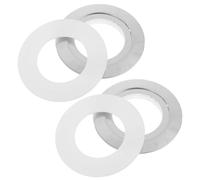 VILLFUL 2 Set Piastre Convertitori Pulsante Doppio Scarico Wc Adattatore Installazione Facile per Serbatoio Bagno Superficie Liscia e Resistente Supporto Stabile Antiscivolo