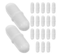 VILLFUL 20 Pezzi 20 Pezzi Barre di Agitazione Magnetiche per Laboratorio, Magneti Agitatore Resistenti alle Alte Temperature, Aste Magnetiche per Piastra di Agitazione in Chimica e Ricerca