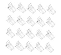 VILLFUL 20 pezzi Clip Trasparenti per Estensioni Unghie Morbide Pinze Regolabili per Nail Art e Fissaggio Gel Strumento Manicure per Modellare e Curare Punte Unghie Casa