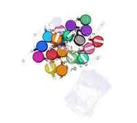 VILLFUL 20 pezzi Portanome Retrattile con Clip e Custodia Id PVC Pratica per Ufficio Eventi e Scuole Colori Casual per Badge e Chiavi Colore Casuale Colore Casuale