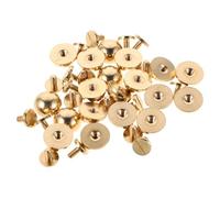 VILLFUL 20 Pezzi Rivetti in Rame per Borse e Accessori Borchie Vite Facili da Montare Piedini Protettivi per Borse Portafogli Cinture e Artigianato DIY