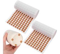 VILLFUL 2000 pezzi Tondi Adesivi in Sughero Paracolpi Autoadesivi per Porte di Armadio e Protezione Antirumore e Antigraffio per Mobili Ammortizzatori Silenziosi per Superfici Delicate