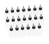 VILLFUL 20pezzi Bottiglie Dosaggio Riutilizzabili Trasparenti Per Olio e Vernice Con Flusso Regolabile Leggere e Portatili Per Cucina e Laboratorio