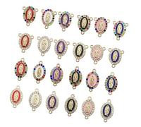 VILLFUL 24 pezzi Charms per Braccialetti Mary in Metallo Ciondoli Piccoli e Creativi per Collane Accessori Te per Gioielli Regalo per Donne e Amici