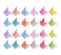 VILLFUL 24 Pezzi Mini Fermagli per Chioma a Forma di Farfalla, Piccole Clip ad Artiglio e Donne, Accessori Chioma Resistenti per Feste e Uso Quotidiano