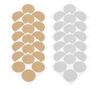 VILLFUL 240 Pezzi Adesivi Rotondi Autoadesivi per Giochi e Creativi in Oro e Argento Etichette Scratch Off per Feste Biglietti e Progetti DIY
