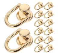 VILLFUL 25 Pezzi Anelli Lega di Zinco Dorati Chiusura Vite per Borse Fai da Te Fibbie Resistenti all Abrasione con Rivetti Metallici per Artigianato e Realizzazione Borse Tracolla