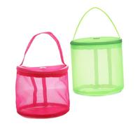 VILLFUL 2pezzi Organizzatore per Filati da Lavorare Maglia in Rete Borsa per Progetti Artigianali Maniglia Custodia per Filati Ventilata Adatta per Casa e Viaggi per Accessori da Uncinetto