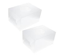 VILLFUL 2pezzi Scatola Trasparente Lotteria in Rimovibile Per Votazioni Raccolta Fondi e Sondaggi Organizer Capacità Grande Per Raccolte Donazioni e Suggerimenti