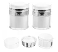 VILLFUL 3 pezzi Barattoli Cosmetici Ricaricabili da Viaggio Vasetti Doppio Livello Anti-perdita per Crema e Lozione Contenitori Compatti per Uso Quotidiano e Trasferte