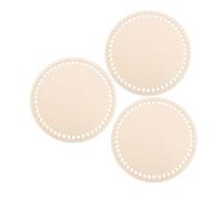 VILLFUL 3 Pezzi Base Rotonda Legno per Uncinetto Struttura per Progetti Fai da Te per Viaggi e Ufficio Design Leggero e Compatto Facile da Usare per Principianti Naturale per Creazioni